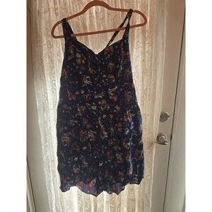 Women's Navy Blue Tattoo Print Mini Dress